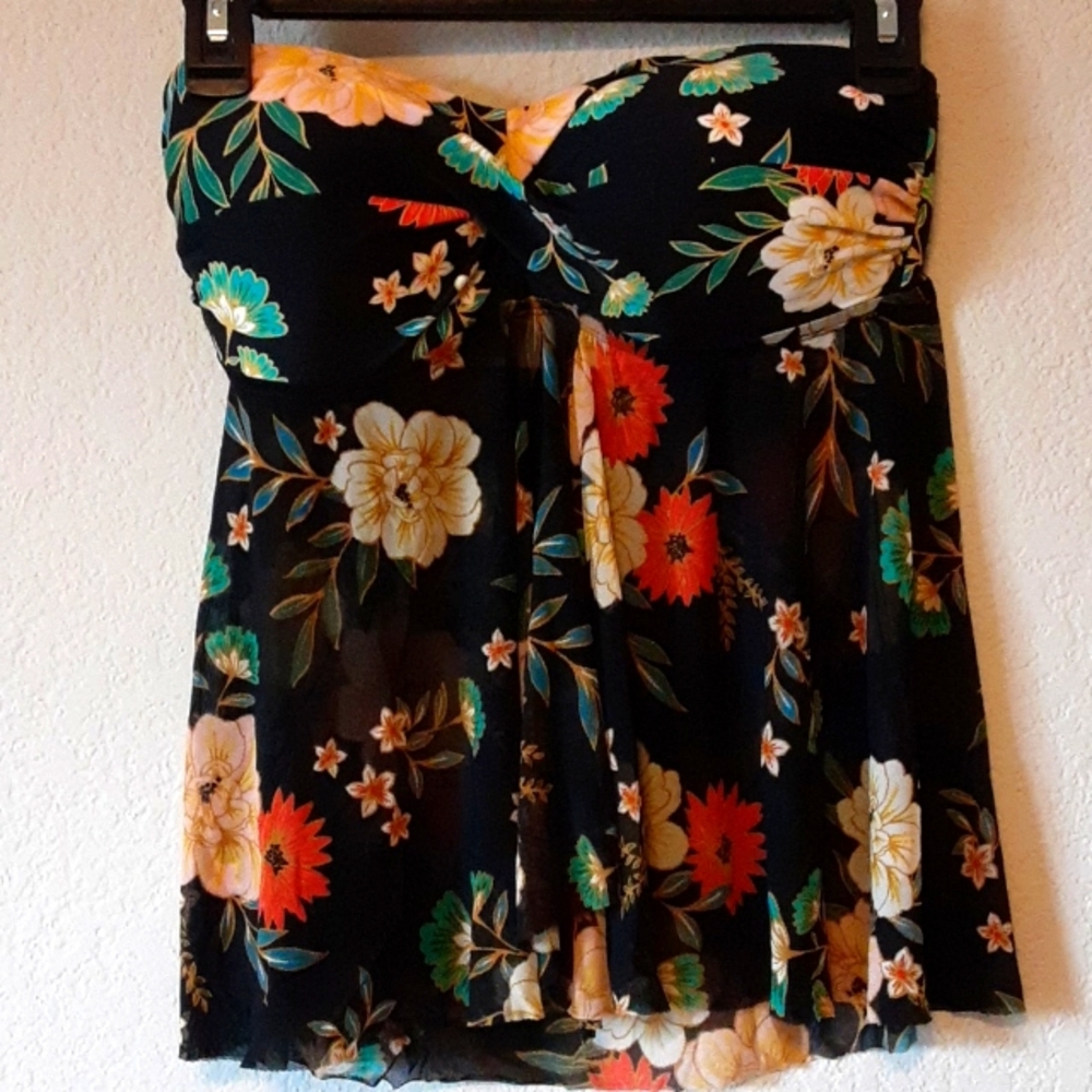 Flowy Tankini Swim Top S